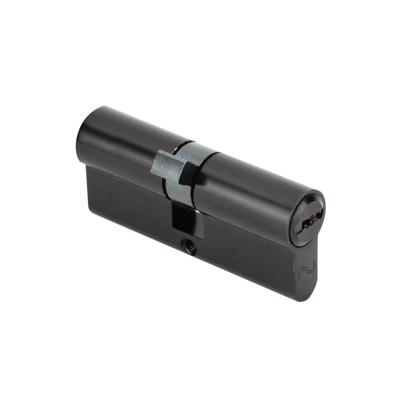 Bombín negro de seguridad de llave de puntos 35x35