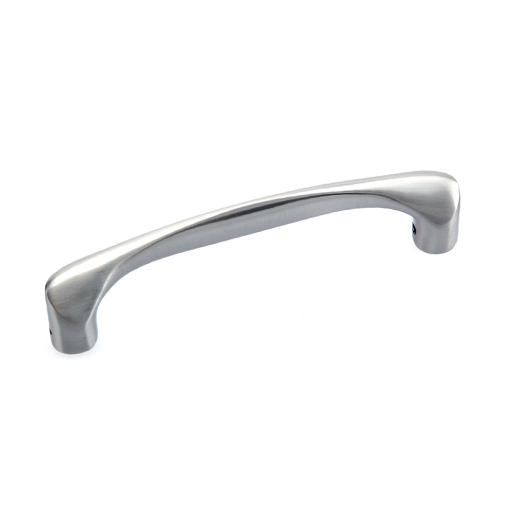 Manillón sin roseta de zamak acabado níquel satinado para puerta de Cristal 170mm