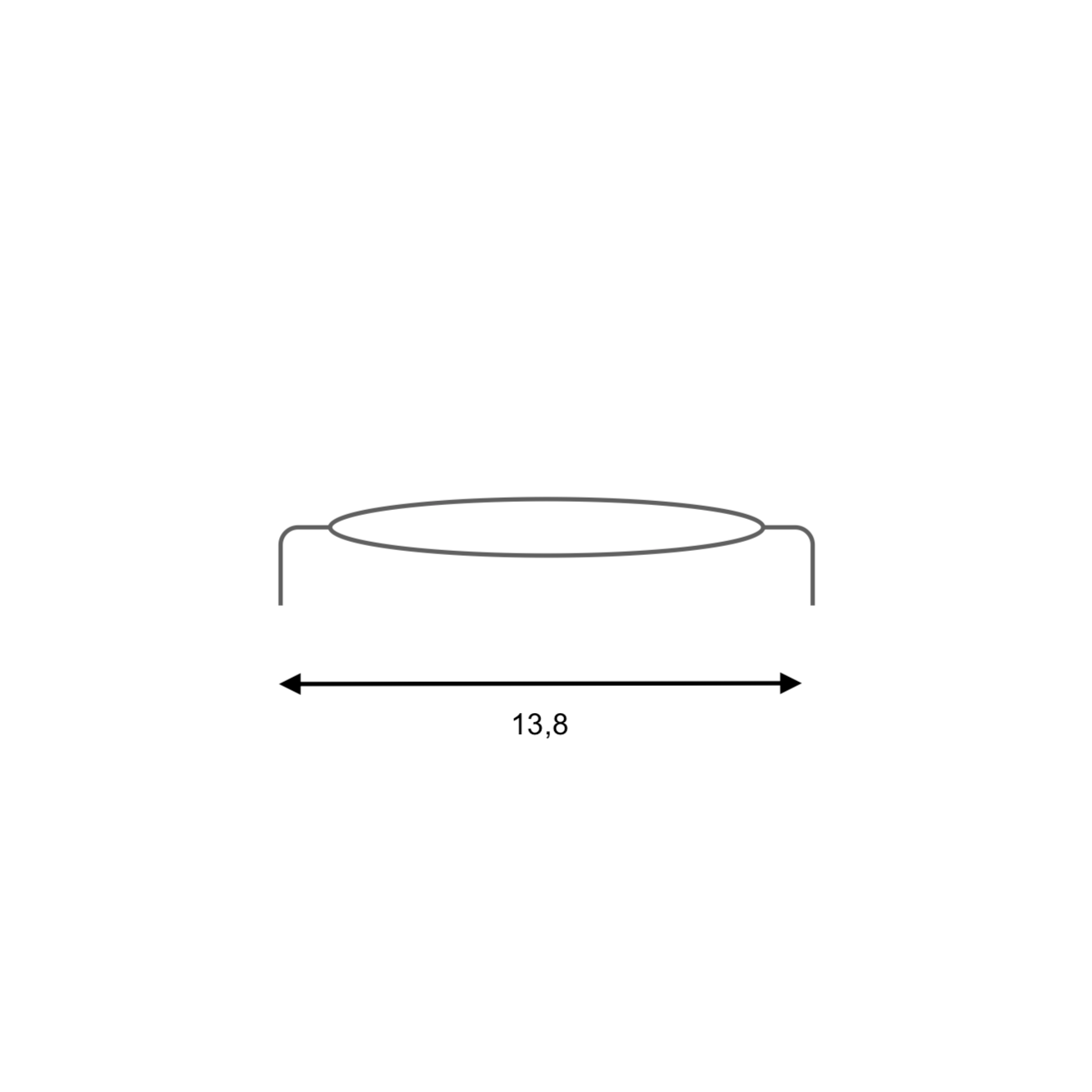 Tirador de cuero y porcelana para muebles y armarios 128mm entre ejes