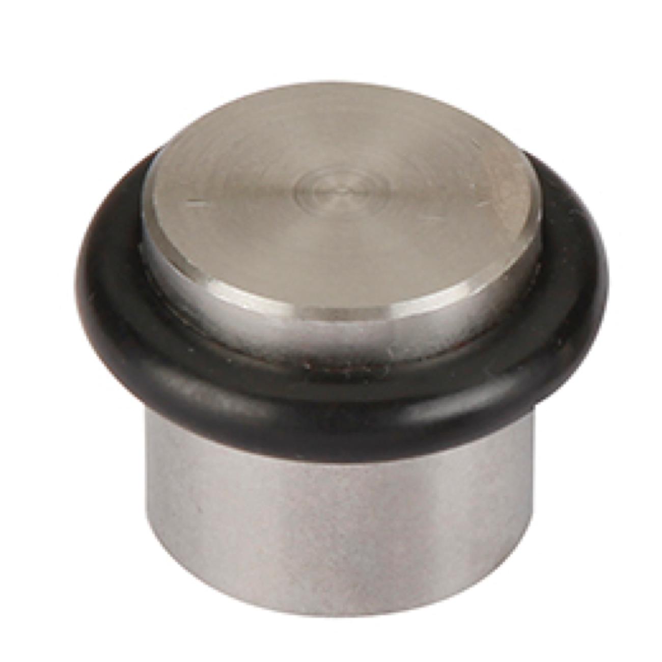 Tope de puerta cilíndrico con amortiguador de goma y 24mm de diámetro